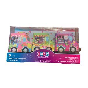 3C4G: Food Truck Festival Sticker Set - 3 Vehicles That Dispense Stickers